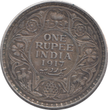 1917 SILVER INDIA RUPEE