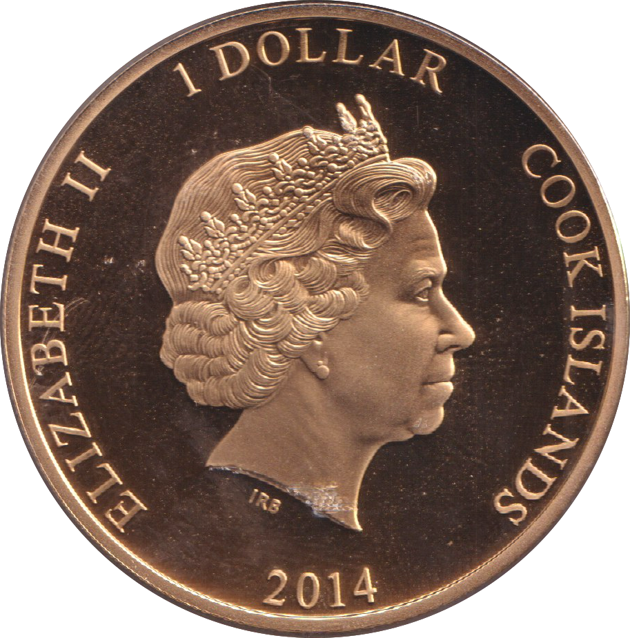 2014 DOLLAR AGE OF DINOSAURS COOK ISLANDS