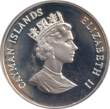1996 SILVER PROOF FIVE DOLLAR CAYMAN ISLANDS