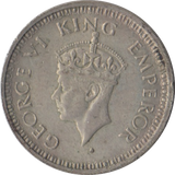 1945 QUARTER RUPEE INDIA