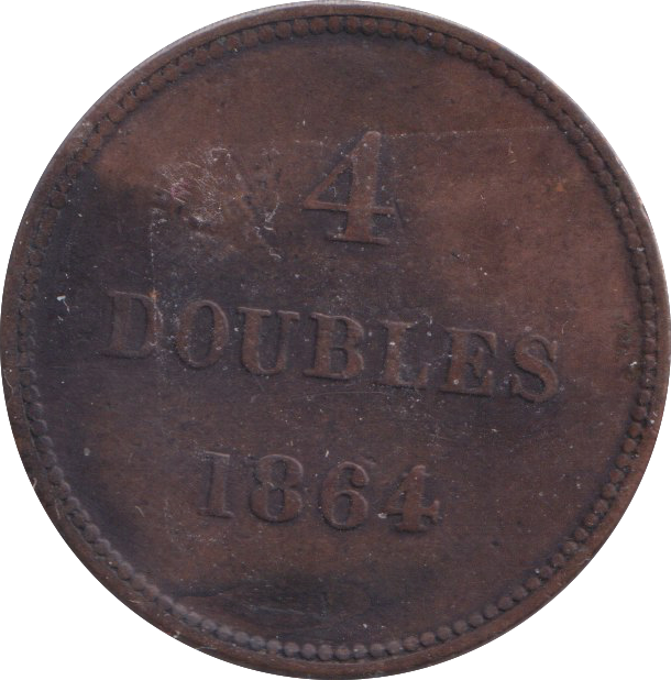 1864 4 DOUBLES GUERNSEY