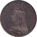 1890 AUNC MAUNDY FOURPENCE