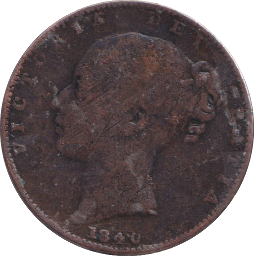 1840 FARTHING ( FINE )