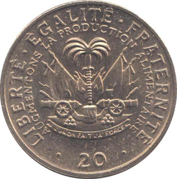 1972 20 CENTIMES HAITI