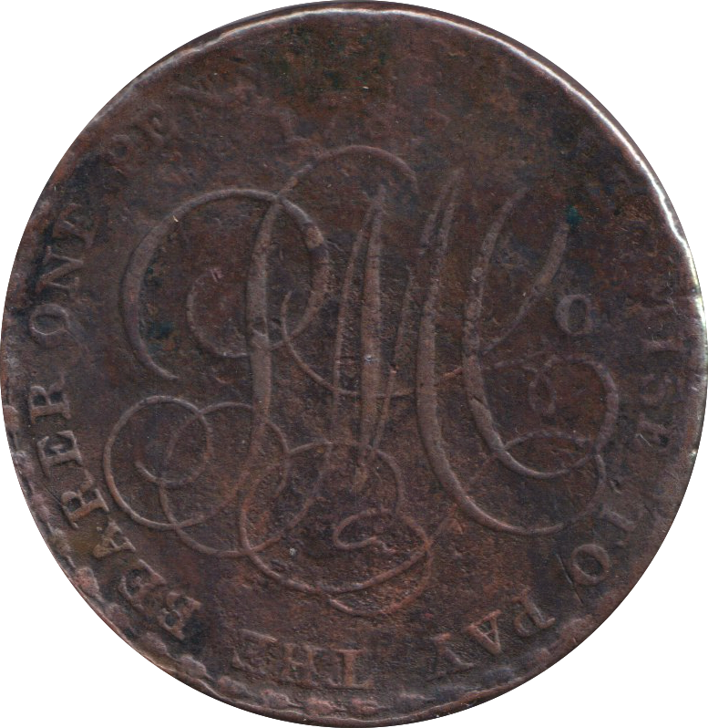 1787 PENNY TOKEN ANGLESEY