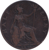 1898 HALFPENNY ( FINE )