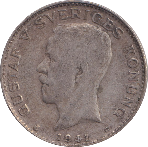 1941 SILVER SWEDEN KORONA