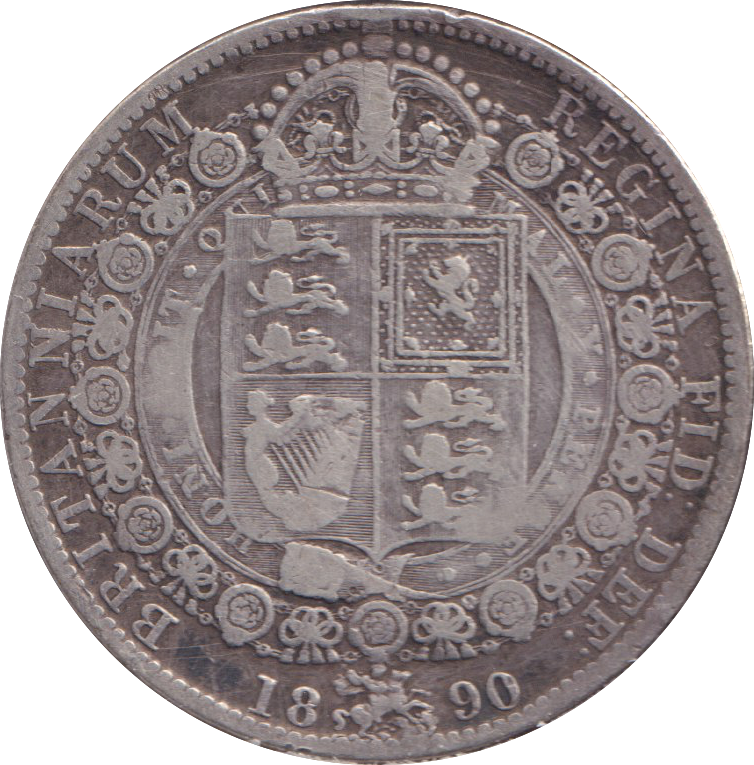 1890 HALFCROWN ( GF )