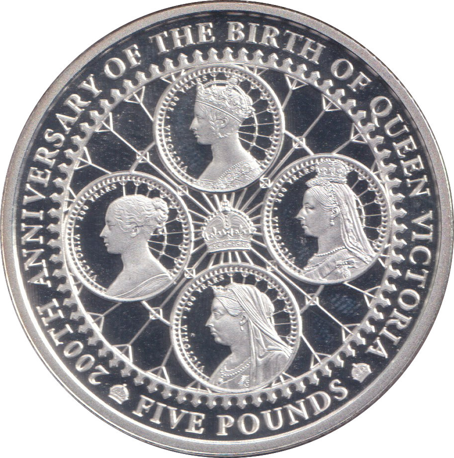 2019 SILVER PROOF FIVE POUND ALDERNEY