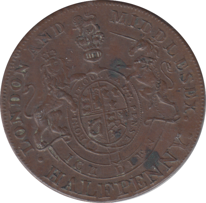 1794 PRINCE OF WALES HALFPENNY TOKEN