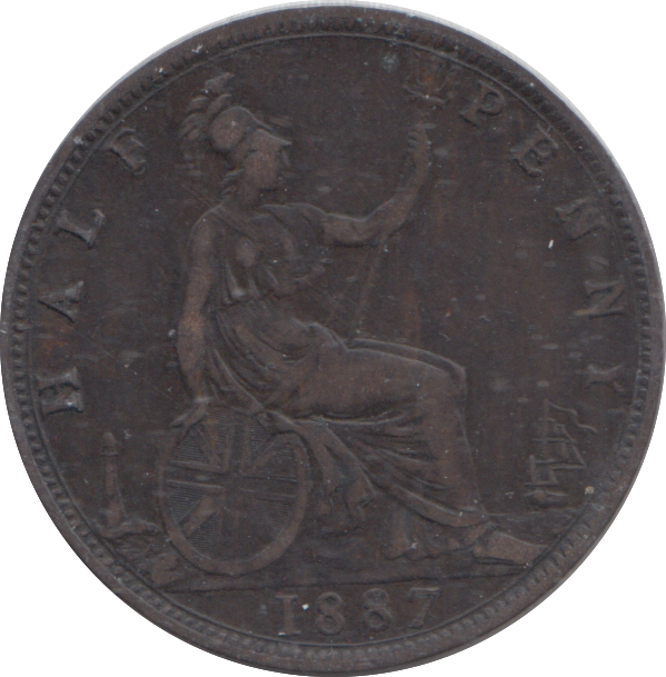 1887 HALFPENNY ( GF )