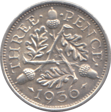 1936 THREEPENCE ( AUNC )
