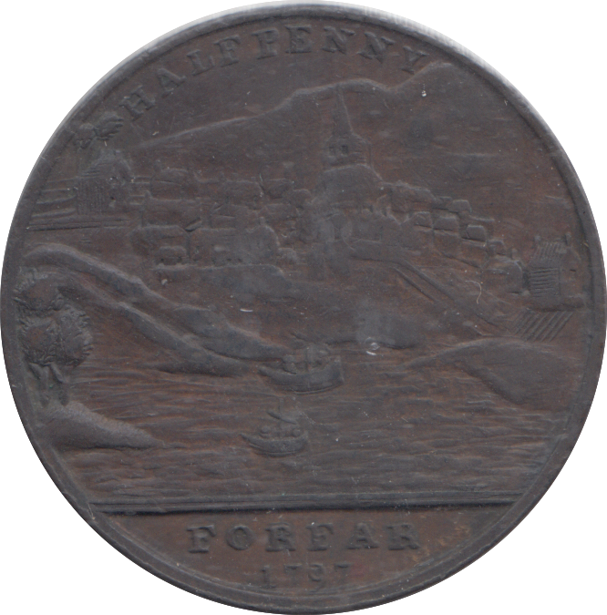 1797 FORFAR CASTLE HALFPENNY TOKEN