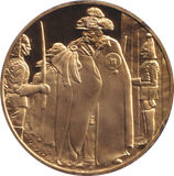 1974 SILVER GOLD PLATED WINSTON CHURCHILL KNIGHT OF ORDER MEDALLION