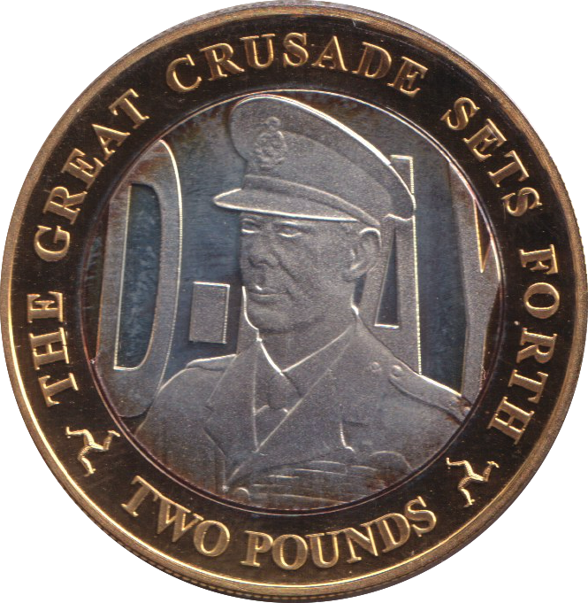 2019 SILVER PROOF THE GREAT CRUSADE SETS FORTH TWO POUNDS ISLE OF MAN
