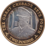2019 SILVER PROOF THE GREAT CRUSADE SETS FORTH TWO POUNDS ISLE OF MAN