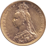 1889 GOLD SOVEREIGN ( EF ) MELBOURNE MINT