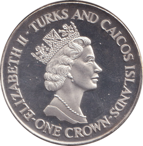 1991 CROWN 10TH WEDDING ANNIVERSARY TURKS AND CAICOS