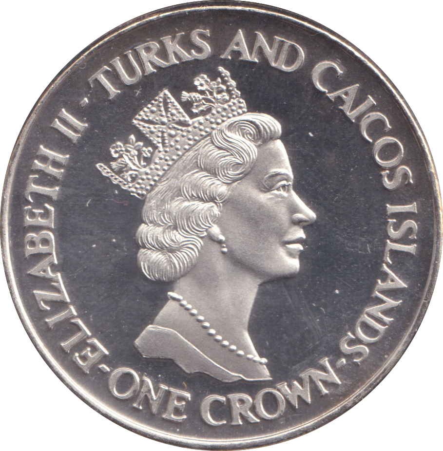 1991 CROWN 10TH WEDDING ANNIVERSARY TURKS AND CAICOS
