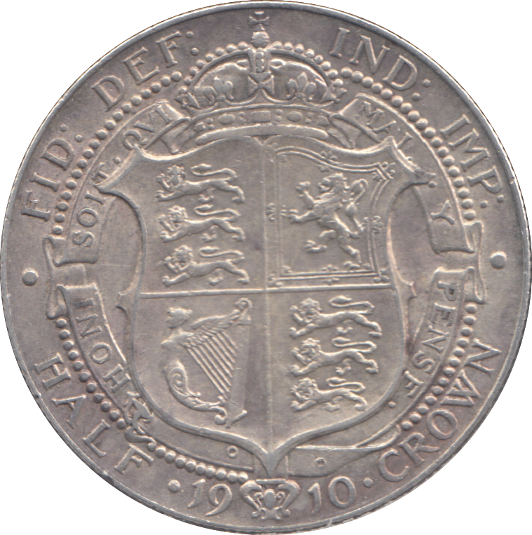 1910 HALFCROWN ( VF )