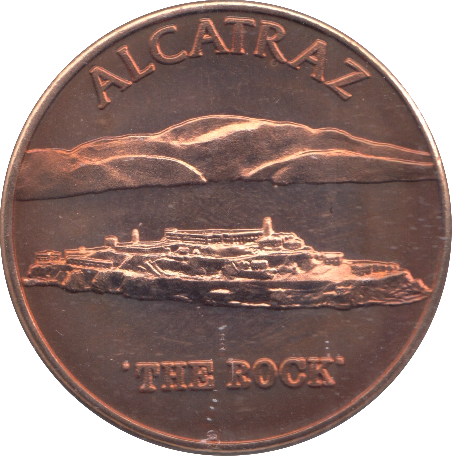 1999 ALCATRAZ "THE ROCK" COPPER COMMEMORATIVE COIN