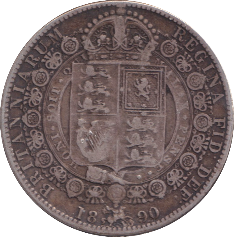 1890 HALFCROWN ( GF )