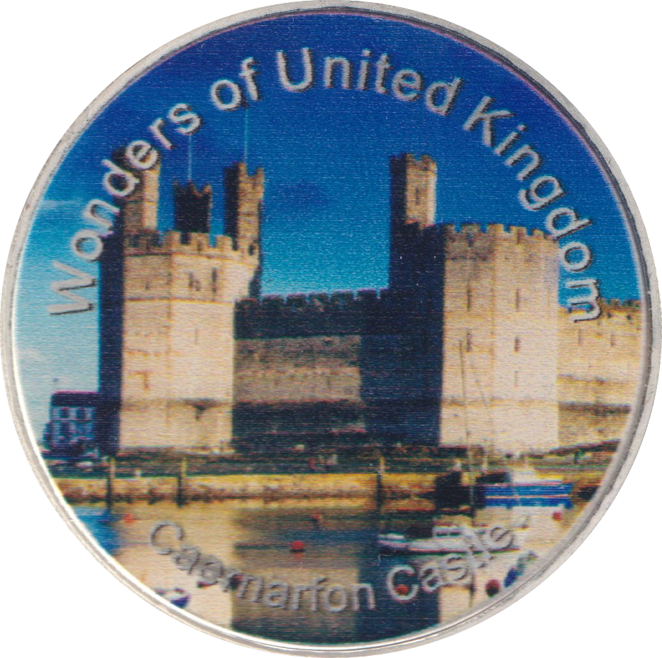 2013 WONDERS OF THE WORLD CAERNARFON CASTLE MEDALLION