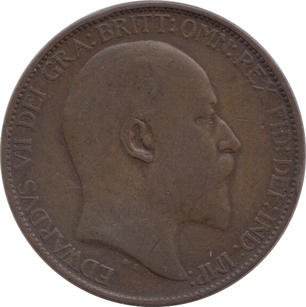 1906 HALFPENNY ( FINE )