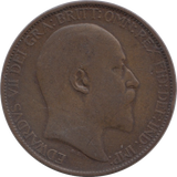 1906 HALFPENNY ( FINE )