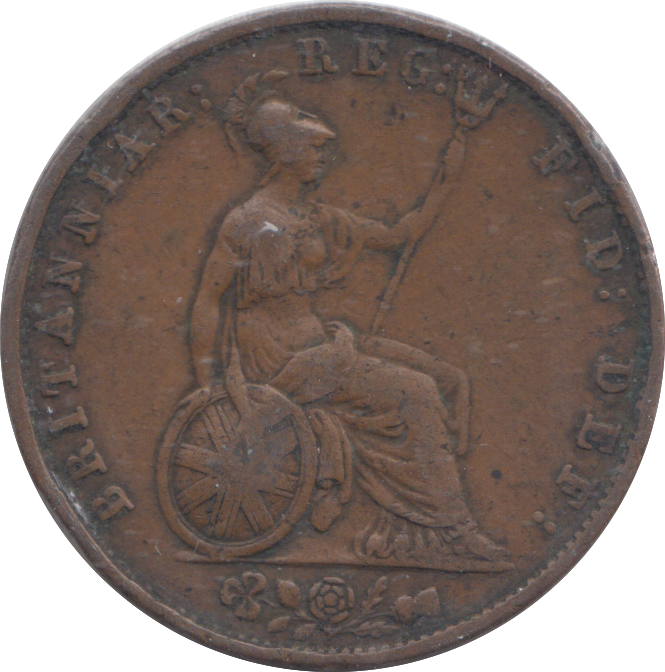 1858 HALFPENNY ( GF )