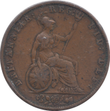 1858 HALFPENNY ( GF )