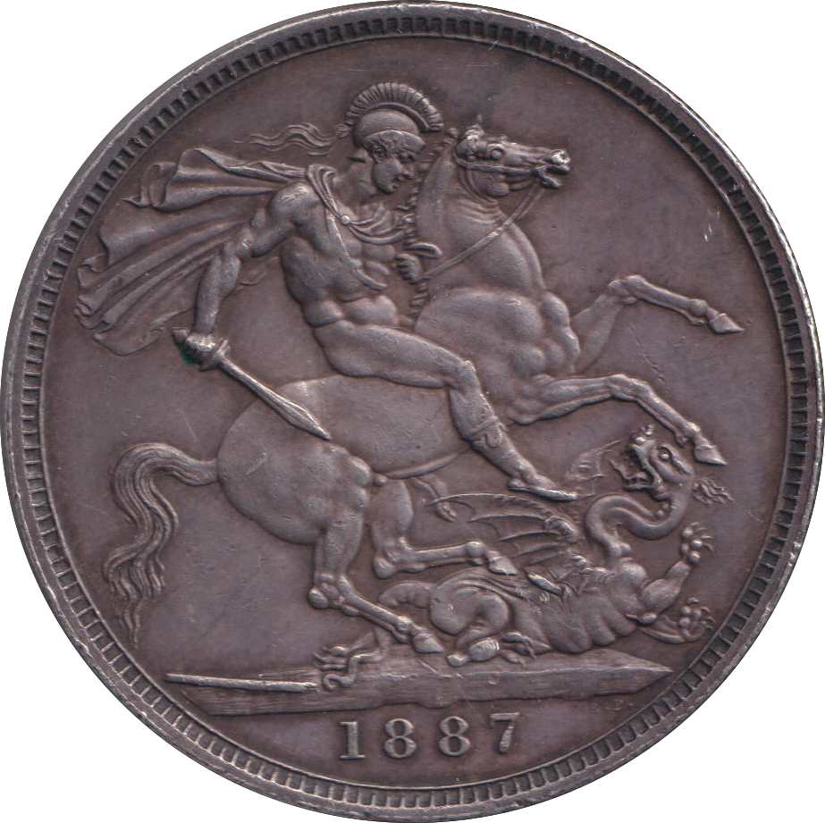 1887 CROWN ( AUNC )
