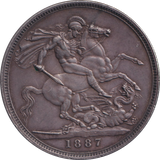 1887 CROWN ( AUNC )