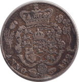 1821 SIXPENCE ( VF )