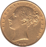 1869 SOVEREIGN DIE 19 ( GVF )