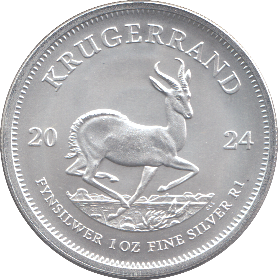 2024 SOUTH AFRICA SILVER KRUGERRAND 1oz FINE SILVER