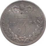 1885 THREEPENCE ( FINE )