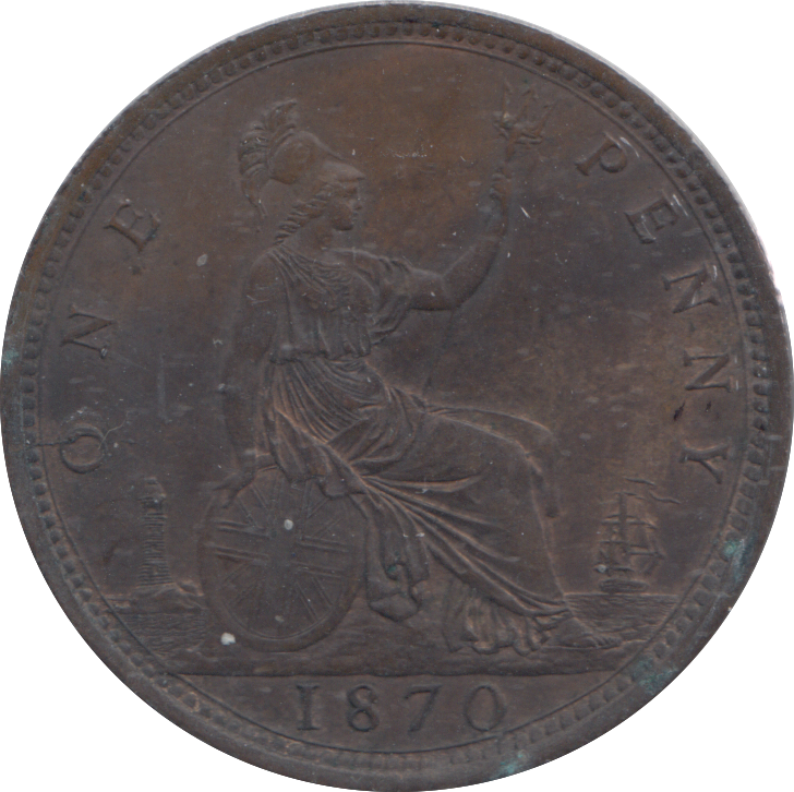 1870 PENNY ( AUNC )
