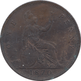 1870 PENNY ( AUNC )