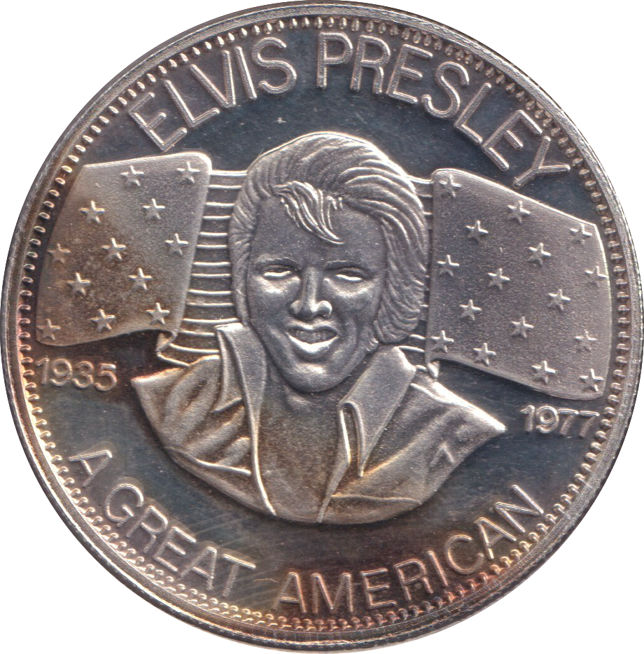 1977 SILVER EVLIS PRESLEY MEDAL