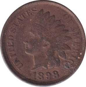 1898 INDIAN HEAD CENT USA