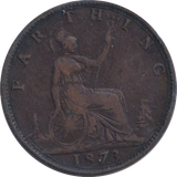 1873 FARTHING ( VF )