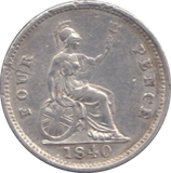 1840 FOUR PENCE ( GVF )