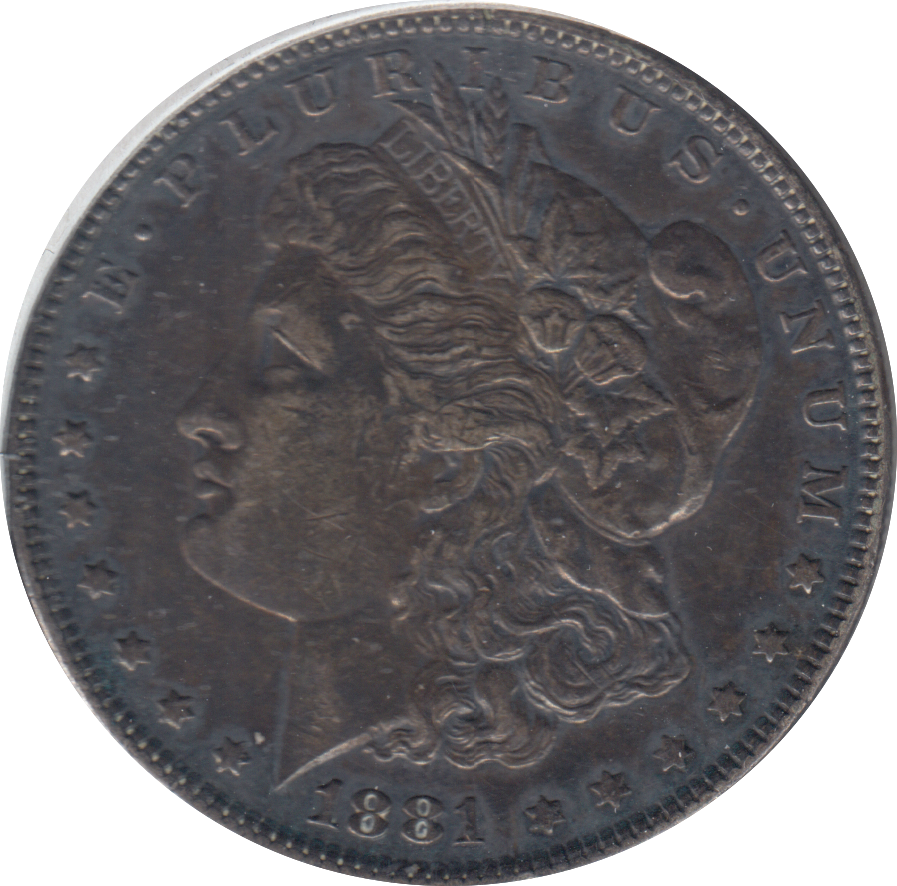 1881 SILVER ONE MORGAN DOLLAR USA