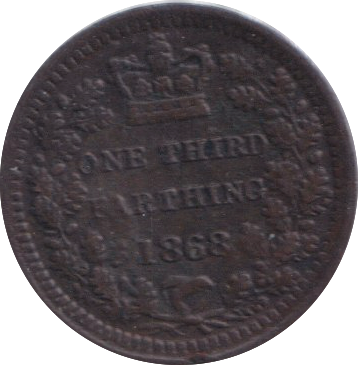 1868 HALF FARTHING ( EF )