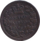 1868 HALF FARTHING ( EF )