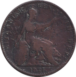 1821 FARTHING ( FINE )