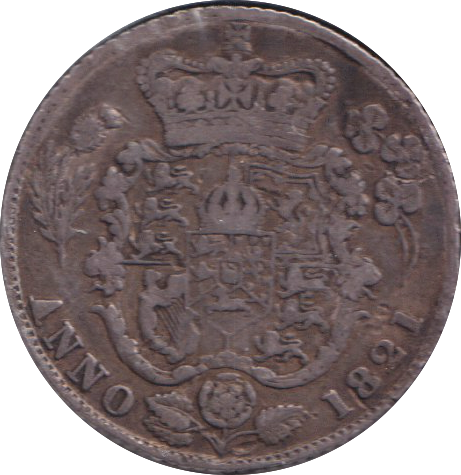 1821 SIXPENCE ( GF )