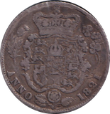 1821 SIXPENCE ( GF )