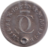 1683 MAUNDY ONE PENNNY ( FINE ) HOLED